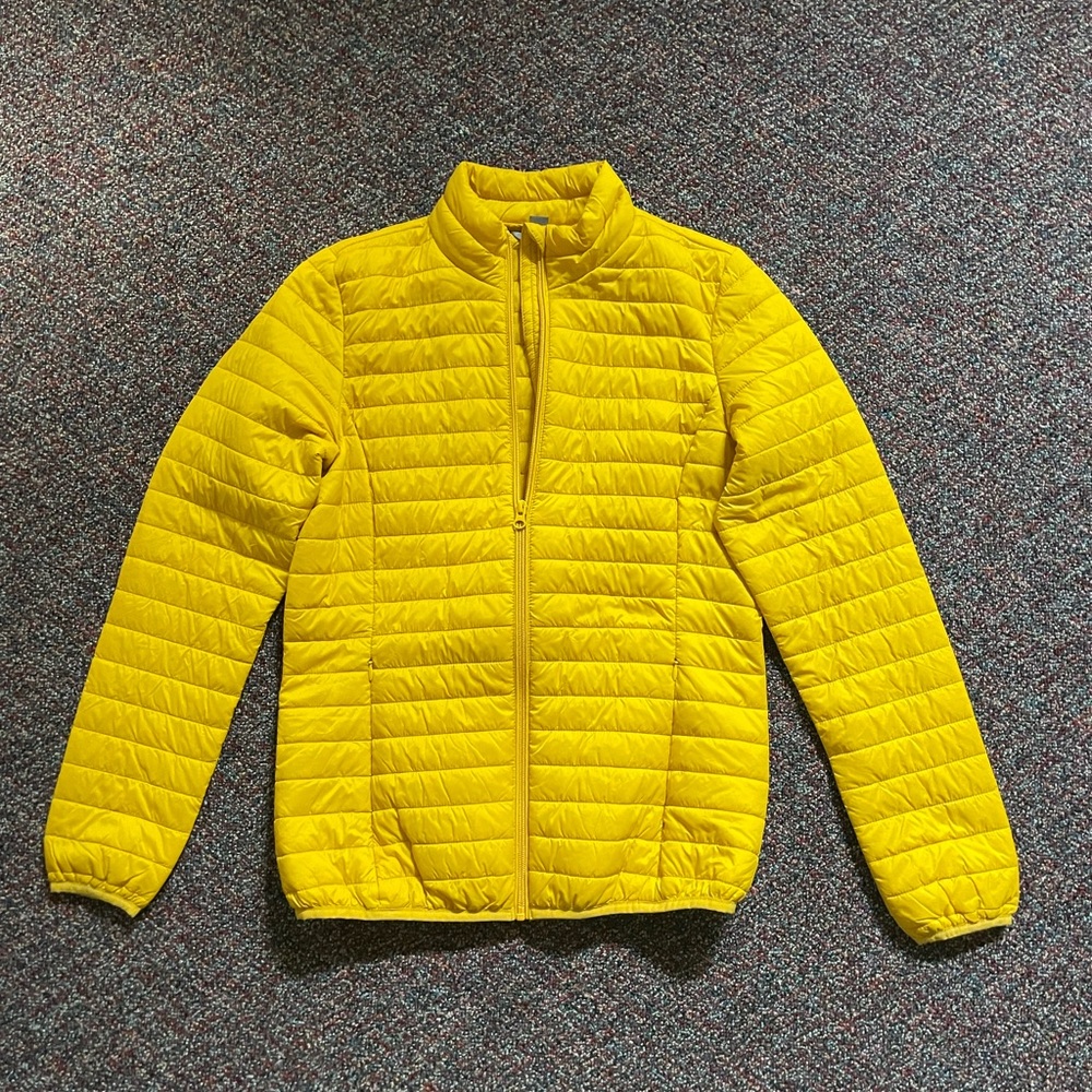 Bright yellow coat